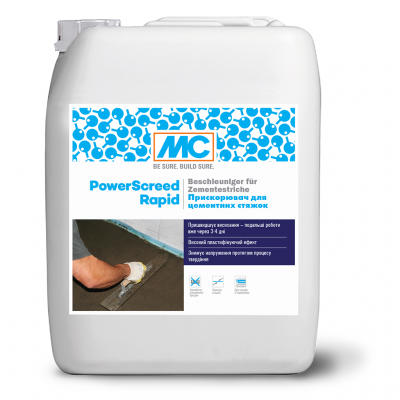 Прискорювач для стяжок MC-Bauchemie PowerScreed Rapid каністра 1 кг (MC-PSCR-01)